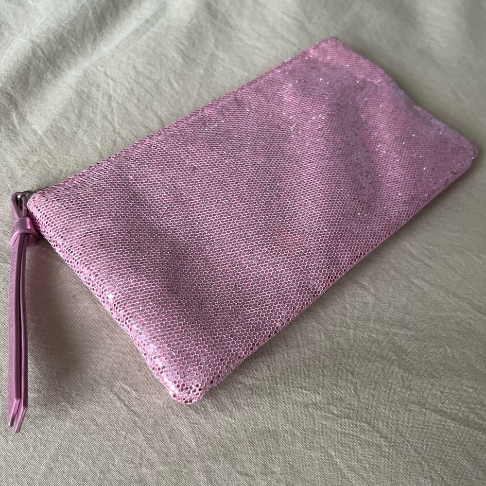 Victoria’s Secret Pink Glitter Zip Pouch